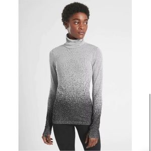 ATHLETA FLURRY GRADIENT BASE LAYER TURTLENECK TOP